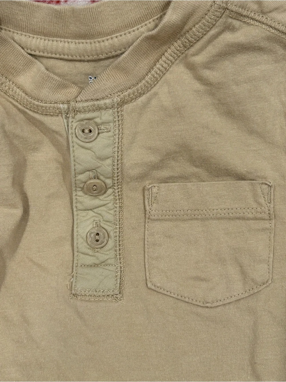 Gap Baby & Toddler Beige Henley Pocket T-Shirt Size 2T